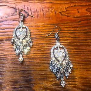 Rhinestone chandelier earrings